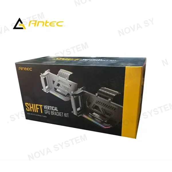 SOPORTE PARA TARJETA DE VIDEO ANTEC SHIFT WHITE VERTICAL CON CABLE ELEVADOR PCIE 4.0