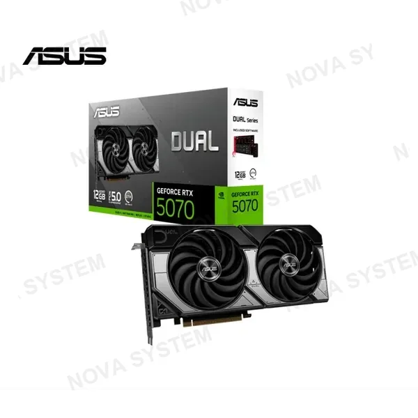 TARJETA DE VIDEO ASUS GEFORCE RTX 5070 DUAL OC 12GB GDDR7 PCLE 5.0