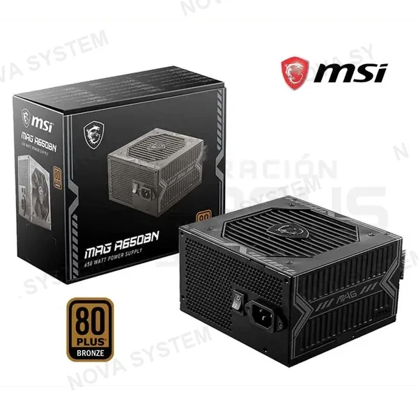 FUENTE DE PODER MSI MAG A650BN 650W 80 PLUS BRONZE NO MODULAR