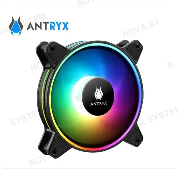 COOLER DE CASE ANTRYX CHROME STORM DF310 BLACK 120MM ARGB