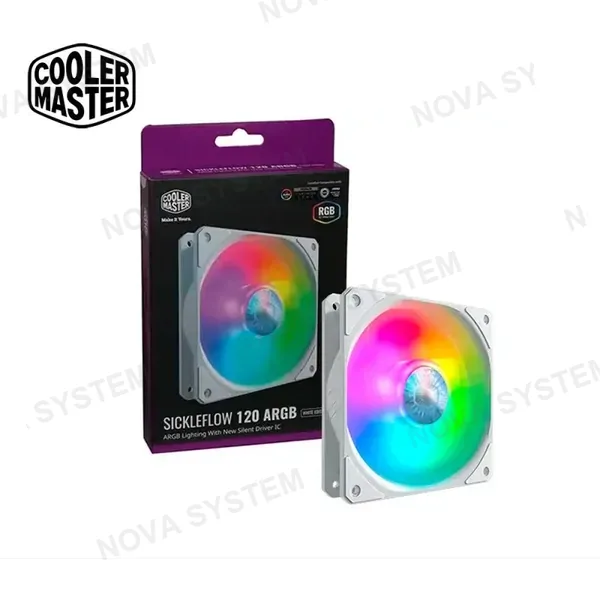 FAN DE COOLER MASTER SICKLEFLOW 120 ARGB WHITE (MFX-B2DW-18NPA-R1)