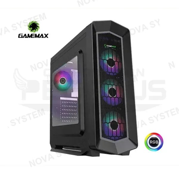 CASE GAMEMAX ASGARD RGB 4 LED S-FUENTE
