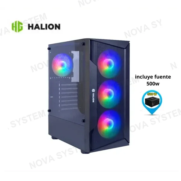 CASE GAMER HALION MARTE CR28 MALLA 4XRAINBOW