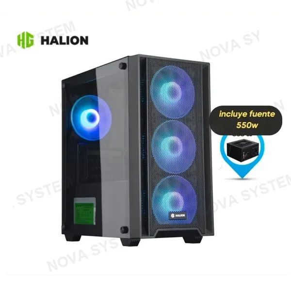 CASE GAMER HALION RAGNAROK 321 MALLA 4XRGB