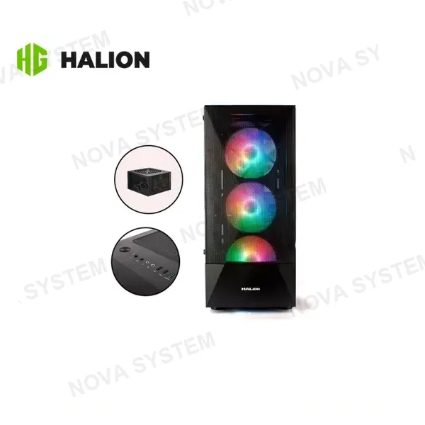 CASE GAMER HALION POLARIS CR13 MALLA 4XRAINBOW