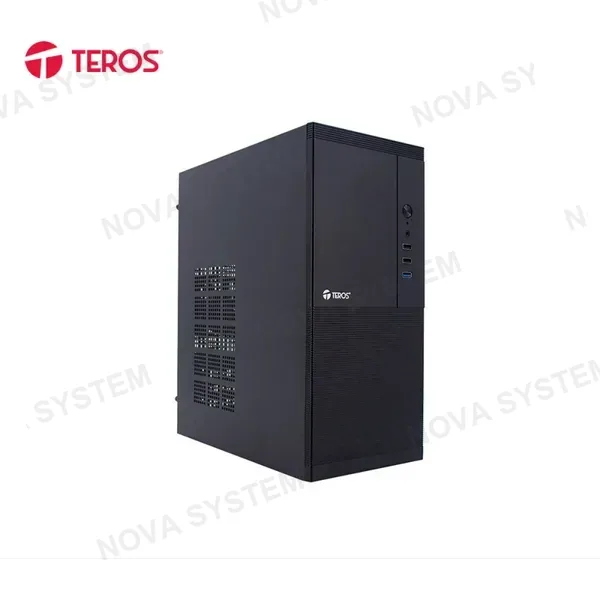 CASE TEROS TE-1033S, MINI TOWER ATX, 250 W, USB 3.0 2.0, AUDIO HD, NEGRO