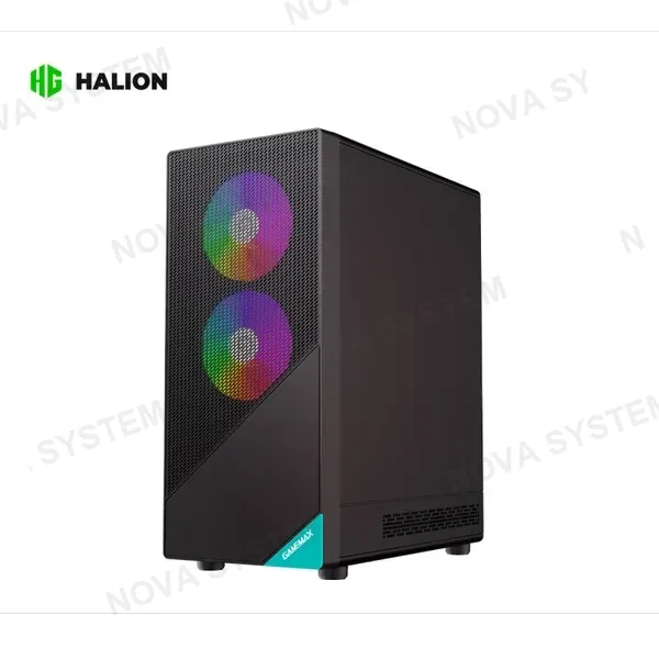 CASE GAMER GAMEMAX FOCUS AB MALLA ARGB BLACK 3X FANS MID TOWER V/TEMPLADO SIN FUENTE (MDL: FOCUS BK)