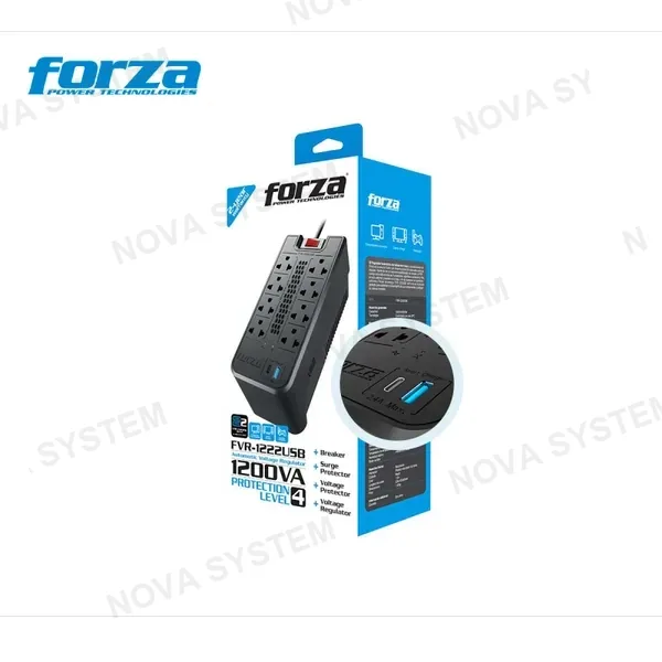 ESTABILIZADOR FORZA 1200VA FVR-1222USB