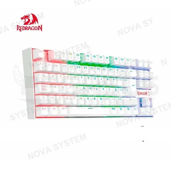 K552W-RGB TECLADO REDRAGON KUMARA WHITE SPANISH RED SWITCH