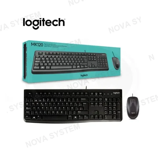 KIT TECLADO + MOUSE LOGITECH MK120 USB
