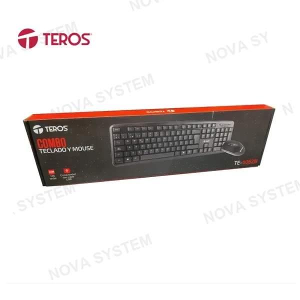 KIT 2 EN 1 TEROS TE 4062N TECLADO MOUSE