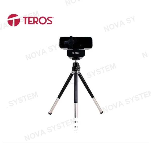 CAMARA WEB TEROS TE - 9072 2K, MICROFONO INCORP, USB 2.0 CN OBTURADOR