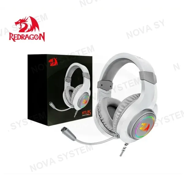 AUDIFONO GAMER REDRAGON HYLAS WHITE (H260W-RGB)