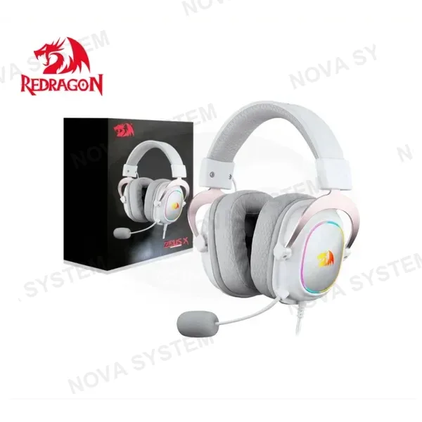 AUDIFONOS REDRAGON ZEUS X RGB WHITE H510W-RGB