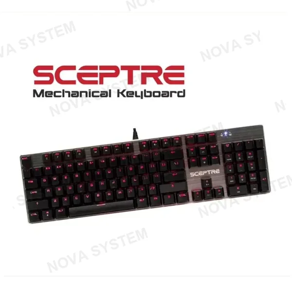 TECLADO MECANICO SCEPTRE SK-604CR COLOR RED