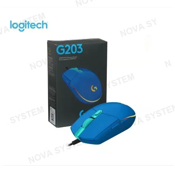 MOUSE LOGITECH G203 BLUE LIGHTSYNC