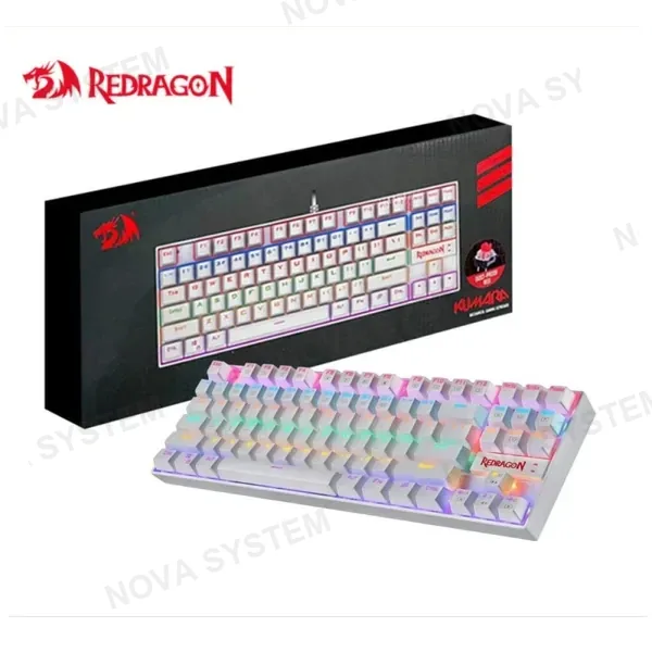K552W-KR SP TECLADO REDRAGON KUMARA RAINBOW WHITE RED SWITCH