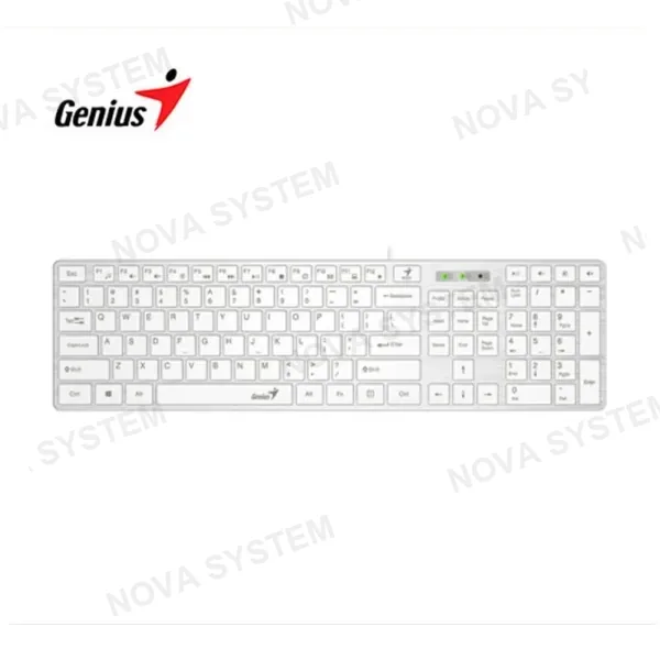 TECLADO GENIUS SMART SLIMSTAR 126 USB MULTIMEDIA WHITE