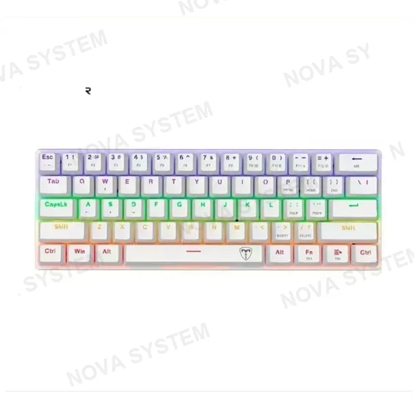 T-TGK321W-BR TECLADO T-DAGGER ARENA RAINBOW WHITE SPANISH BROWN SWITCH
