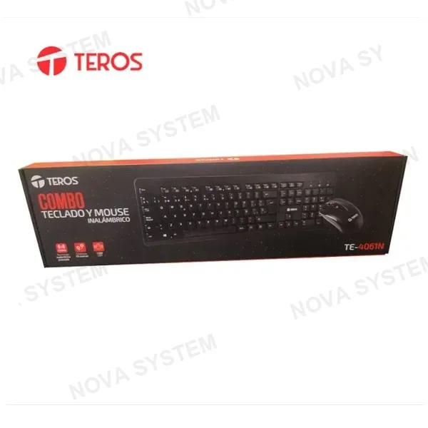 COMBO INALAMBRICO TEROS TE-4061N TECLADO Y MOUSE BLACK