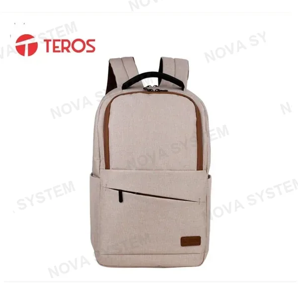 MOCHILA TEROS TE-ACS9012 CITY BEIGE PARA NOTEBOOK DE HASTA 15.6"