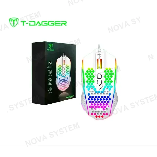 T-TGM310W-RGB V3 MOUSE T-DAGGER IMPERIAL RGB WHITE