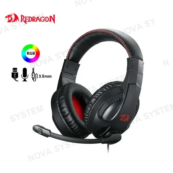 H211-RGB AUDIFONO REDRAGON CRONUS RGB BLACK