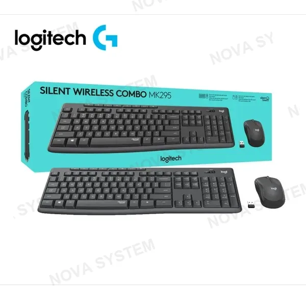 KIT LOGITECH MK295 SILENT TOUCH WIRELESS TECLADO Y MOUSE USB BLACK (920-009792)