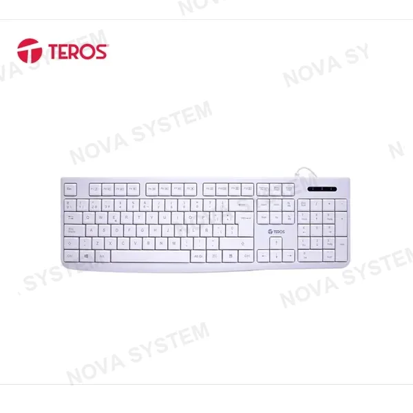 TECLADO MULTIMEDIA TEROS TE-4069S WHITE