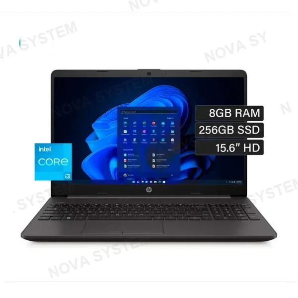 LAPTOP HP 250 G9 15.6" LCD LED HD CORE I3-1215U 8GB DDR4 3200MHZ 256GB SSD INTEL UHD GRAPHICS FREEDOS 3.0 DARK ASH SILVER