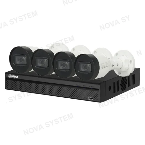 DAHUA DAHUA DH-KIT/NVR1104HS-P-S3/H/4- HFW1230S1P-03 4 camaras bala 2mp + 1 grabador