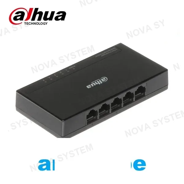 DAHUA DH-PFS3005-5GT-L Switch de 5 puertos Gigabit. Conmutador 10/100/1000. Carcasa plástica