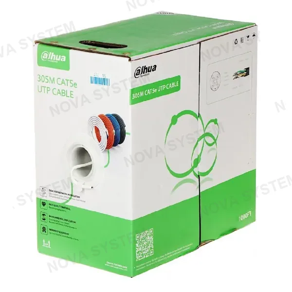 DAHUA DH-PFM922I-5EUN-C Cable UTP CAT 5E CCA chaqueta naranja x 305mts