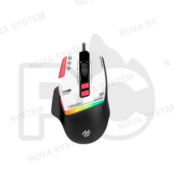 MOUSE GAMER HALION XTREME M607 BLACK/WHITE RGB 7200DPI