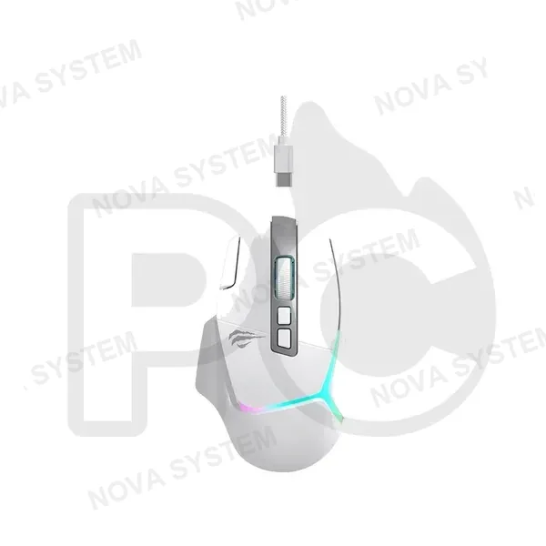 MOUSE GAMER HAVIT GAMENOTE MS967 WHITE 20000DPI