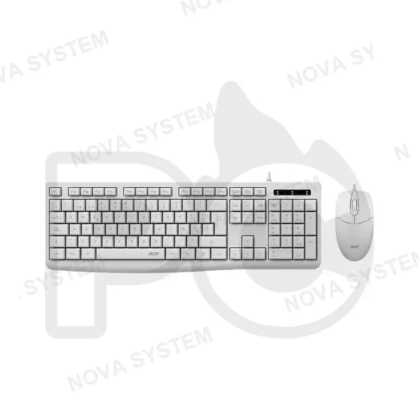 KIT TECLADO MULTIMEDIA Y MOUSE ACER EAK040-SP WHITE