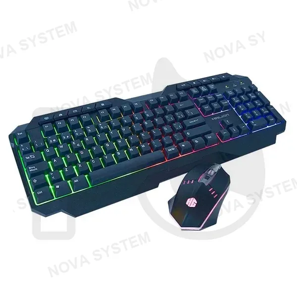 KIT TECLADO Y MOUSE GAMER HALION SPARTAN HA-808C LED