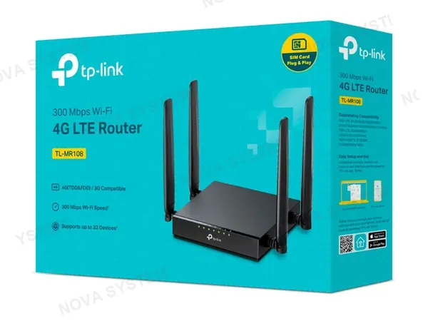 ROUTER TP-LINK TL-MR108 300BPS 4G LTE WI-FI