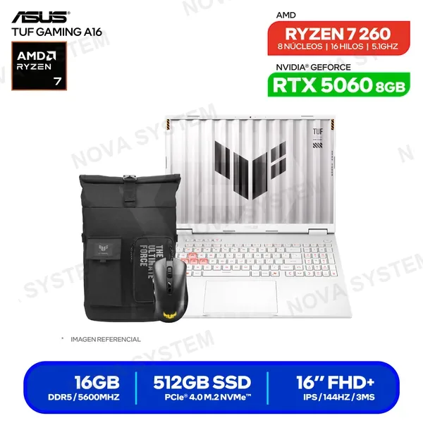 ( 90NR0KV6-M00J90 LAPTOP ASUS TUF GAMING A16 FA608UMI-TU255 ( 90NR0KV6-M0...