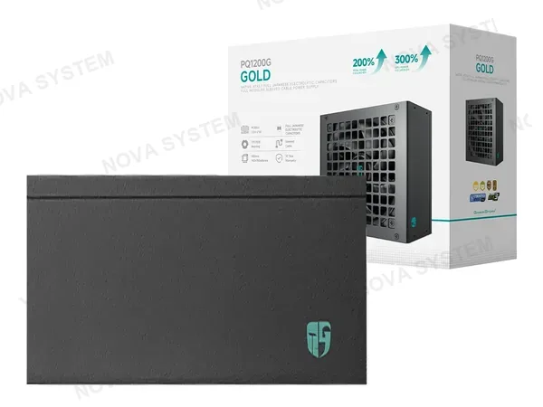 FUENTE DE PODER DEEPCOOL 1200W PQ1200G (R-PQC00G-FD1B-JGUS-V1) ATX, 80 PLUS GOLD, MODULAR, NEGRO-34084
