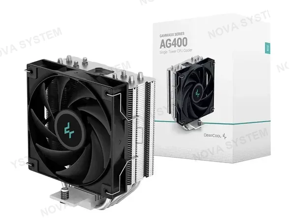 COOLER PARA PROCESADOR DEEPCOOL AG400 (R-AG400-BKNNMN-G-1) 1 VENTILADOR, 120MM