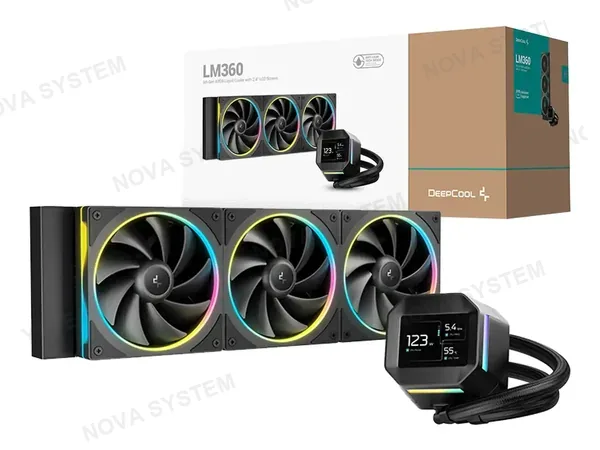 SISTEMA DE ENFRIAMIENTO LIQUIDO DEEPCOOL LM360 DIGITAL ARGB (R-LM360-BKDMMC-1) 3 VENTILADORES | LED ARGB