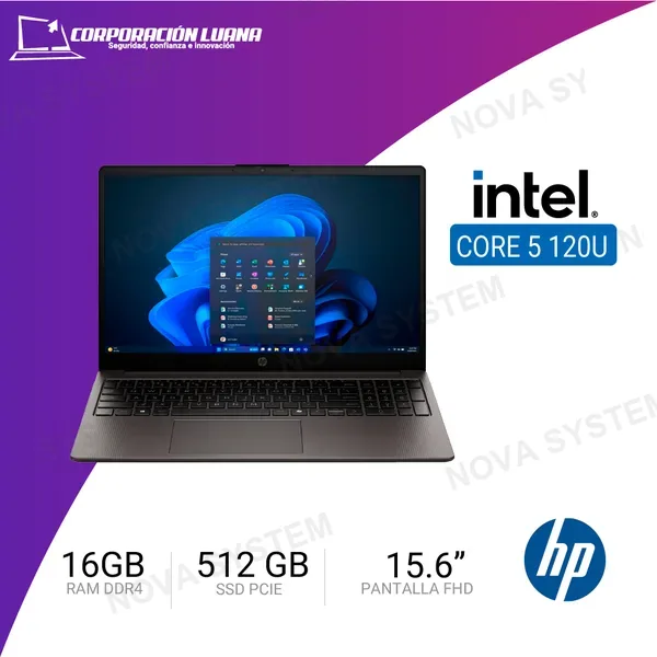 LAPTOP HP 250R G10 INTEL CORE 5 120U ( C78DYAT#ABM ) 16GB DDR4 | SSD 512GB | 15.6\\