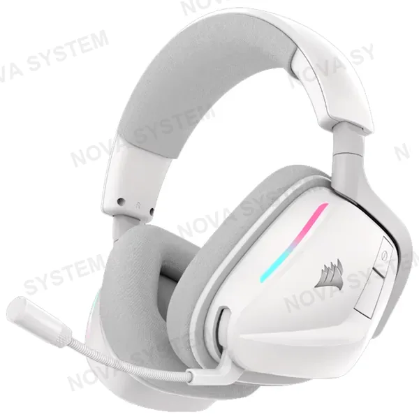 AUDIFONOS GAMMER CORSAIR PREMIUM VOID RGB WIRELESS WHITE