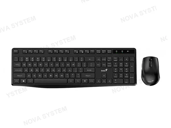 TECLADO Y MOUSE GENIUS KM8206S WIRELESS MULTIMEDIA BLACK 31340017401