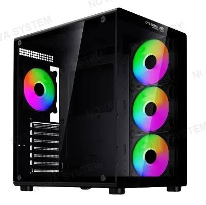 CASE GAMER XTREME BLACK CBX USB C 4FAN RGB PECERA S/FUENTE