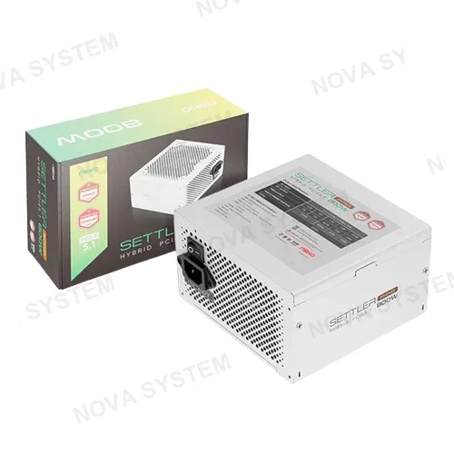 FUENTE DE PODER ABKO SETTLER HYBRID, PCIE 5.1 800W 80 PLUS BRONCE WHITE