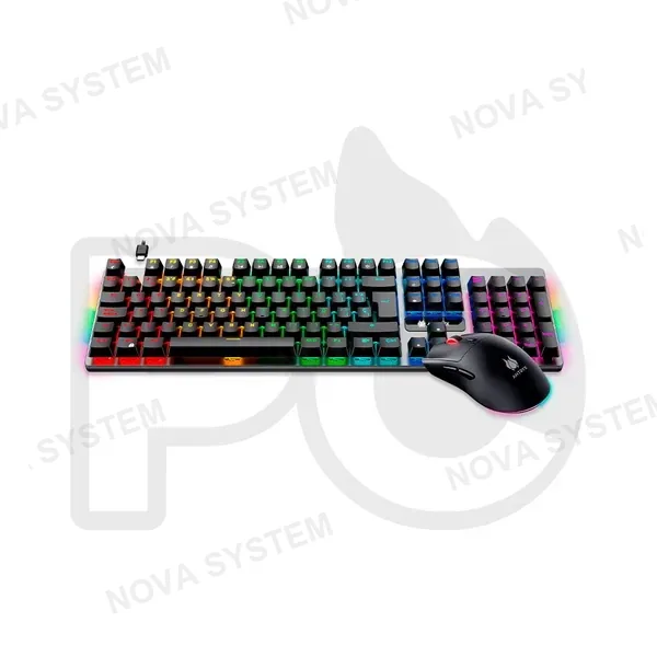 KIT 2 EN 1 WIRELESS ANTRYX TECLADO MECANICO + MOUSE GC-4500 TRIX