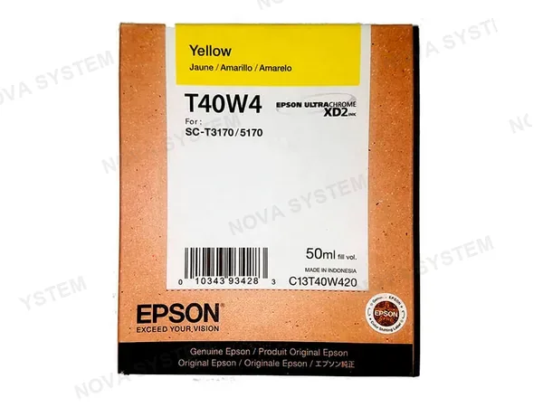TINTA EPSON T40W4220 YELLOW ULTRACHROME XD2 P/ SC-T3170/5170 50ML