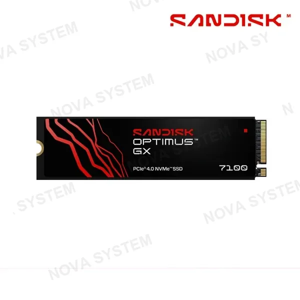 SSD SANDISK OPTIMUS GX 1TB 7100 ( SDSP71100TAN-000E0 ) NVME PCIE 4.0 | LECTURA 7250 MB/S - ESCRITURA 6900 MB/S | SIN DISIPADOR